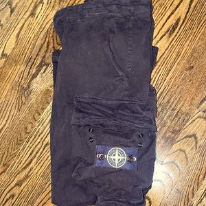 Stone Island Black Cargo Pants